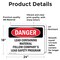 Signmission Lead Containing Material Safety Program Danger Sign, Vinyl Decal, 24in W x 18in L, 2PK OS-2PACK-DS-D-1824-L-1070 - alternate 7